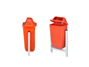 سطل زباله پارکی پاندولی 50 لیتری PM102